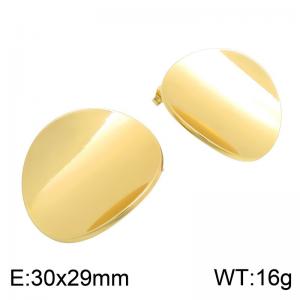 SS Gold-Plating Earring - KE134801-SP