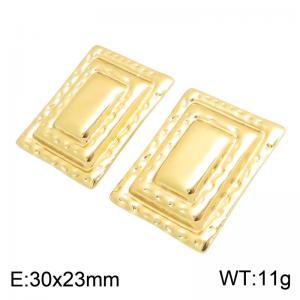 SS Gold-Plating Earring - KE134836-DM