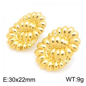 SS Gold-Plating Earring - KE134847-TLA