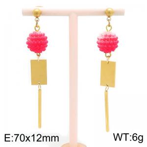SS Gold-Plating Earring - KE134849-TLA