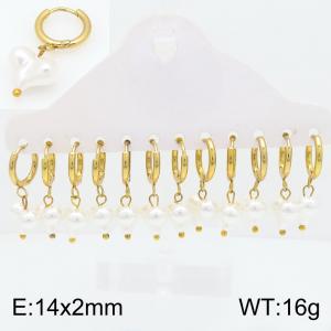 SS Gold-Plating Earring - KE134855-TLA