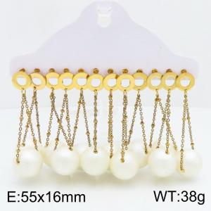 SS Gold-Plating Earring - KE134859-TLA