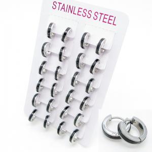 Stainless Steel Black-plating Earring - KE134912-XY