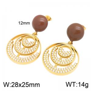 SS Gold-Plating Earring - KE134967-SP