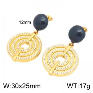 SS Gold-Plating Earring - KE134968-SP