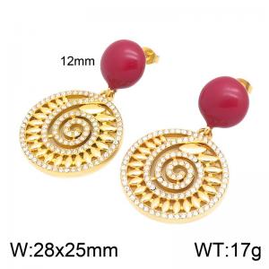 SS Gold-Plating Earring - KE134969-SP