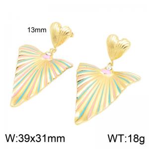 SS Gold-Plating Earring - KE134971-SP
