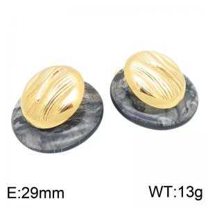 SS Gold-Plating Earring - KE134974-SP