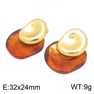 SS Gold-Plating Earring - KE134980-SP
