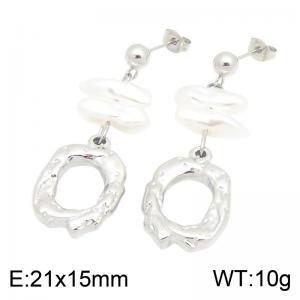 Stainless Steel Earring - KE134984-SP