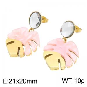 SS Gold-Plating Earring - KE134987-SP