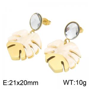 SS Gold-Plating Earring - KE134988-SP