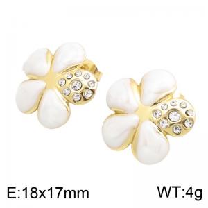 SS Gold-Plating Earring - KE134990-SP