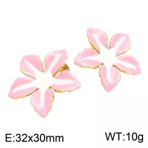 SS Gold-Plating Earring - KE135006-SP