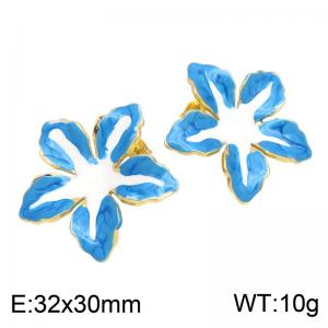 SS Gold-Plating Earring - KE135010-SP