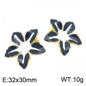 SS Gold-Plating Earring - KE135011-SP