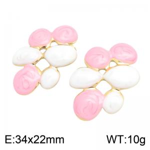 SS Gold-Plating Earring - KE135012-SP