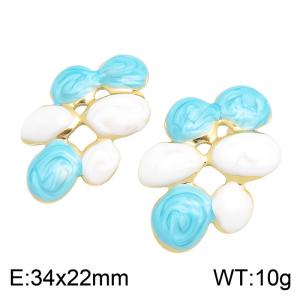 SS Gold-Plating Earring - KE135016-SP
