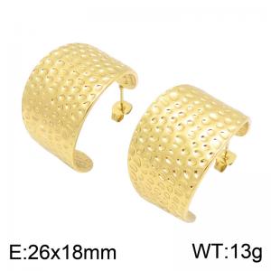 SS Gold-Plating Earring - KE135033-SP