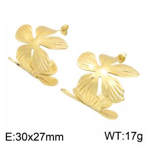 SS Gold-Plating Earring - KE135034-SP
