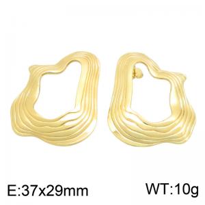SS Gold-Plating Earring - KE135035-SP