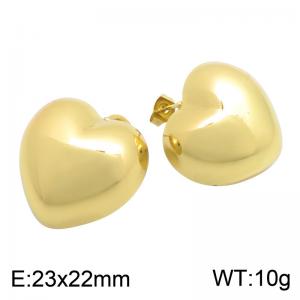 SS Gold-Plating Earring - KE135039-SP