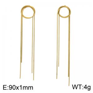 SS Gold-Plating Earring - KE135040-SP