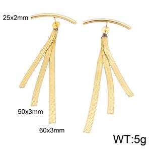SS Gold-Plating Earring - KE135043-SP