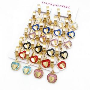 Stainless Steel Stone&Crystal Earring - KE135061-HF