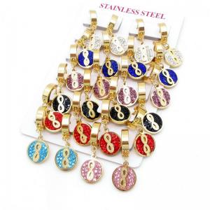 Stainless Steel Stone&Crystal Earring - KE135065-HF