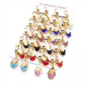 Stainless Steel Stone&Crystal Earring - KE135072-HF