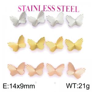 SS Rose Gold-Plating Earring - KE135162-HR