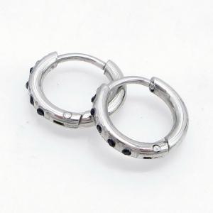 Stainless Steel Stone&Crystal Earring - KE135325-QY