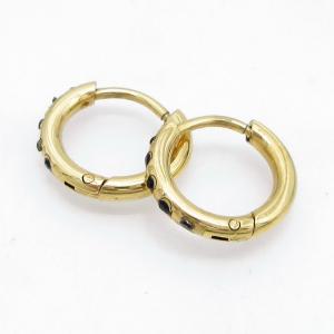 Stainless Steel Stone&Crystal Earring - KE135326-QY