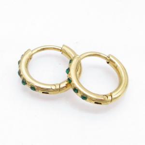 Stainless Steel Stone&Crystal Earring - KE135328-QY