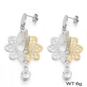 SS Gold-Plating Earring - KE27543-D