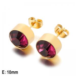 SS Gold-Plating Earring - KE27634-K