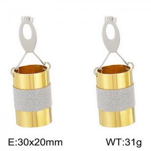 SS Gold-Plating Earring - KE31552-D