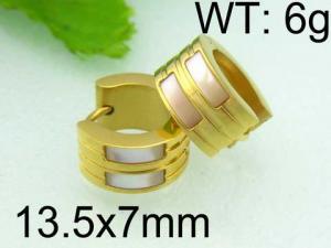 SS Gold-Plating Earring - KE35224-WM