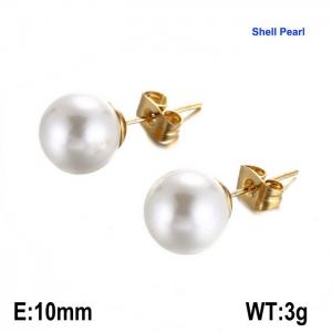 SS Gold-Plating Earring - KE41002-Z