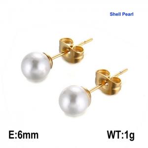 SS Gold-Plating Earring - KE41004-Z