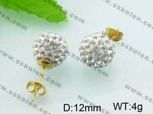 SS Gold-Plating Earring - KE41007-Z