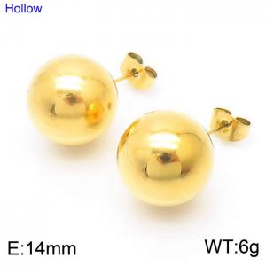 SS Gold-Plating Earring - KE45299-Z