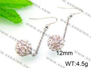Stainless Steel Stone&Crystal Earring - KE46678-Z