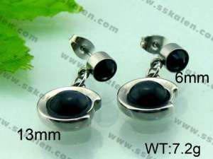 Stainless Steel Stone&Crystal Earring - KE49007-Z