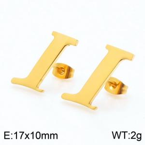 SS Gold-Plating Earring - KE49886-K