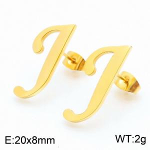 SS Gold-Plating Earring - KE49887-K