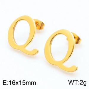 SS Gold-Plating Earring - KE49894-K