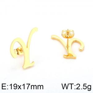 SS Gold-Plating Earring - KE49902-K