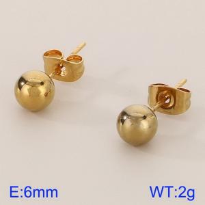 SS Gold-Plating Earring - KE52480-Z